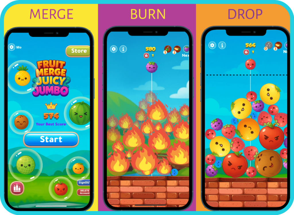 Fruit Merge Juicy Jumbo iOS Game